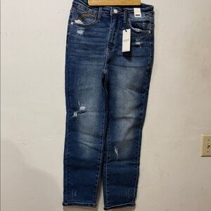 Judy Blue Women's Blue Distressed Jeans